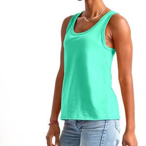 Camiseta sin mangas de punto de encaje para hombre, de spandex/algodón, cintura alta, corta, para fitness, running, yoga, transpirable - Product Image 6