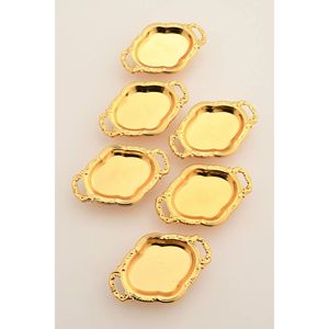 Juego de 6 Soportes para Delicias Turcas Mucit Home Gold Mini, Modelo Ovalado con Base - Product Image 2