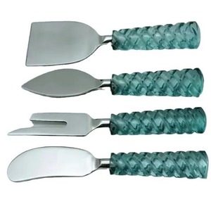 Elegant Style <b>Silver</b> Plated Reindeer Head Handle Cheese Set for Table <b>Top</b> Hotel Home Serveware Use Luxury Cheese Set - Product Image 3