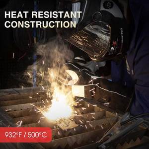 Gants de soudage en cuir de vachette robustes, résistants aux flammes, pour soudeurs professionnels - Product Image 6
