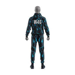 Survêtement d'hiver pour homme personnalisé, respirant, écologique, polyester/coton, grande taille, design sans couture, look sportif, logo personnalisé sur le devant - Product Image 2