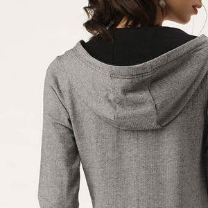 Professionnel femmes mode porter fermeture éclair sweats à capuche nouveau Design confortable coupe hiver porter des vêtements femmes fermeture éclair sweats à capuche - Product Image 6