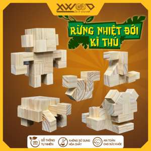 Service OEM Ornement en bois fabriqué à la main Amazing TROPICAL FOREST Kit d'artisanat en bois à colorier personnalisé Jouet à ponçage lisse - Product Image 2