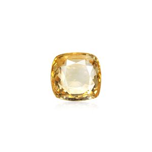 Zafiro Amarillo Natural - Gema Facetada de 8.85 Quilates Color Peridoto con Formas Ovaladas y Marquesa de Turmalina - Product Image 1
