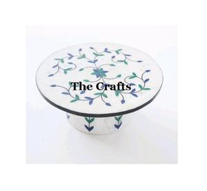 Soporte Redondo para Servir Chocolate, Diseño Clásico, Servidor de Pastel de Madera con Incrustaciones de Nácar - Product Image 6