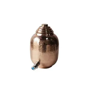 Design moderno solido rame metallo distributore di acqua per la vendita a caldo forma arrotondata di acqua fredda contenitore vaso