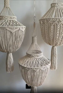 LUSTRE MACRAME MACRAME ÉCOLOGIQUE FAIT MAIN EN GROS - Product Image 5