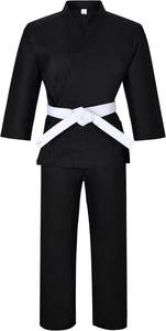 Karate GI artes marciales cordón elástico uniforme de Karate para niños y adultos estudiante ligero Gi con cinturón gratis - Product Image 4