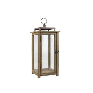 Lanterne en bois au Design moderne de meilleure qualité pour bougie, porte-bougie coupe-vent avec poignée pour décoration de la maison - Product Image 1
