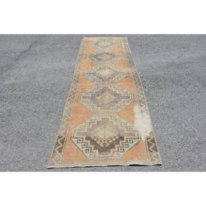 พรมขนสัตว์สีเบจสีส้ม11.1ft สไตล์วินเทจขนาด3.3 x ทรงสี่เหลี่ยมผืนผ้าพื้นที่ขนาดใหญ่ของห้องโถงยางหญ้าทะเลสำหรับตกแต่งห้อง - Product Image 1