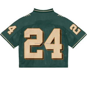 เสื้อกีฬาผ้าตาข่ายปะติดด้วยดีไซน์แฟชั่นเสื้อยืดผ้าฝ้าย100% ทรงหลวมและพิมพ์ลาย - Product Image 6