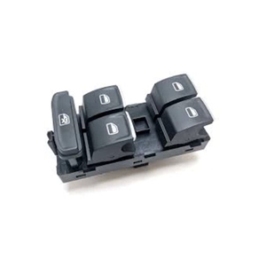 Bouton d'ouverture de fenêtre à quatre boutons OEM pour VW Octavia BM 13- (5E0959857) Garniture chromée Côté gauche Commutateurs automatiques-TST22643 - Product Image 1