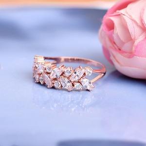 Hermosa Marquesa corte Moissanite diamante compromiso boda banda anillo joyería personalizada excelente corte mejor regalo para ella - Product Image 6