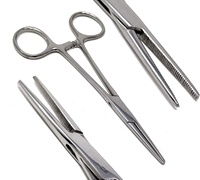 Extracteur de poils pour chat et chien, pince hémostatique, 5 pouces, pince droite incurvée dentelée, pince à poils pour chien