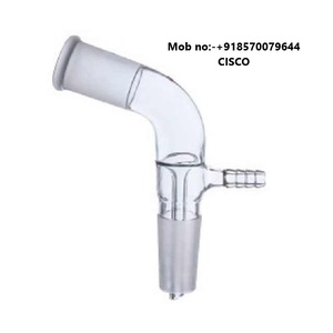 Adaptador de receptor de vidrio de borosilicato de venta Premium Curva con conexión de enchufe Suministros educativos para laboratorios experimentales - Product Image 2