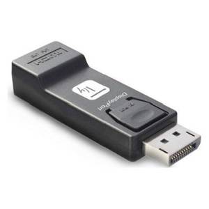 Adaptador y Conector de Video IADAP DSP 2124K3 Negro para DisplayPort Dp 1.2 a HDMI 4K 30Hz - Product Image 1