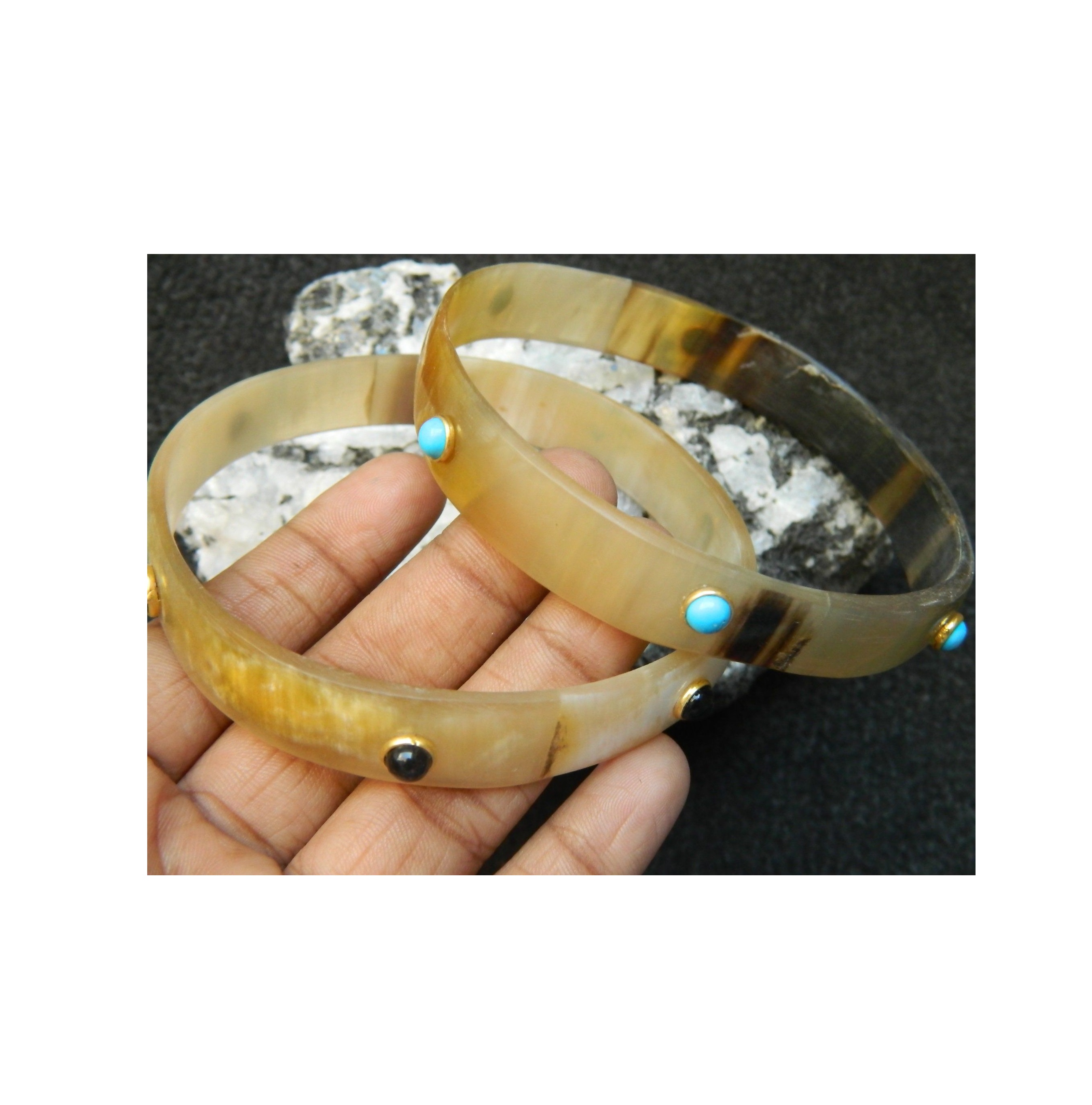 Buffalo Horn and Bangles Bracelet - Customized Size