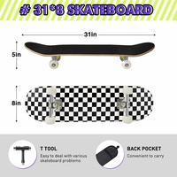 ZHOYA Patinette Longboard Professionnelle en Bois Personnalisable à Quatre Roues pour Enfants, Filles, Garçons et Adultes