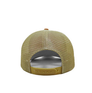 Sombreros de camionero personalizados Logotipo tejido personalizado Gorras naranjas Gorra ajustable para exteriores Pre Curve Bill, Gorra de camionero para hombre - Product Image 4