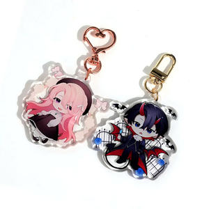 Shimmering Transparent Mica <b>Anime</b> <b>Keychain</b> <b>Toy</b> with Kawaii Design for Bag Ornament - Product Image 3