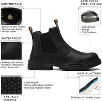 Botas impermeables de cuero genuino para hombre de alta calidad 2025, diseño de moda con cremallera y Punta Negra para motocicleta, ropa de carreras de automóviles