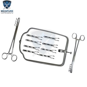 Juego de rumenotomía veterinaria de acero inoxidable, herramientas quirúrgicas de ganado para ganado y búfalo, herramientas de Cirugía de rumenotomía - Product Image 1