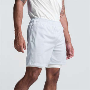 <b>Men's</b> Double Layer Fitness <b>Shorts</b> <b>Men</b> Fitness Gym Training 2 in 1 Sports <b>Shorts</b> Quick Dry Workout <b>Jogging</b> Double Deck Summer - Product Image 5
