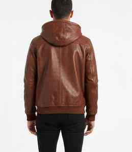 Sweat à capuche à col montant en cuir de haute qualité 100% pour unisexe / Sweat à capuche à impression numérique de couleur unie pour l'hiver - Product Image 2