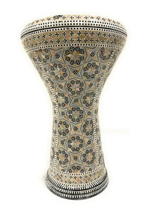 Gawharet El Fan Star Geometric pour Darbuka Doumbek en aluminium, mosaïque artisanale - Product Image 6
