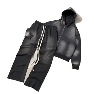 Breathable <b>Superior</b> Quality Acid Wash Tracksuit <b>Men</b> Factory Made Reasonable Price Cotton Jogging <b>Men</b> Acid Wash Tracksuit for <b>Men</b> - Product Image 2