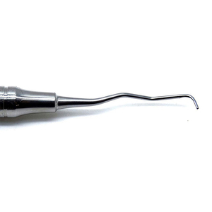 Elevador de examen Dental de acero inoxidable Superior, curetas dentales de potencia Manual, mango final, equipos dentales huecos - Product Image 5