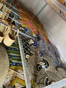 Abanico Natural Ecológico Hecho a Mano, Tejido de Hierbas Marinas, Ideal para Eventos Cultural - Product Image 4