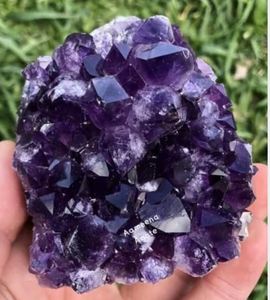 Gran Cristal de racimo de amatista cruda para decoración del hogar y limpieza energética para colección y exhibición por fabricante - Product Image 5