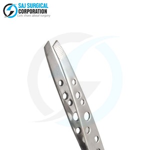 Pince à épiler à sourcils en acier inoxydable sans nickel sans danger pour les peaux sensibles cueillette douce CE - Product Image 6