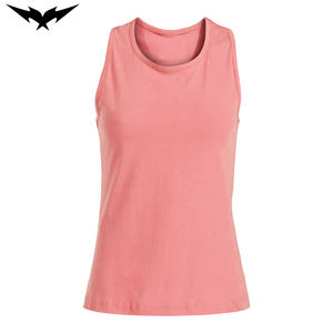 Camiseta sin mangas con cuello redondo para mujer, camiseta sin mangas gris de alta calidad con estampado de pantalla personalizado de algodón sólido suave para entrenamiento en el gimnasio - Product Image 4