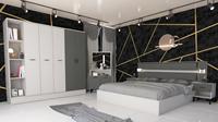 Meubles de chambre à coucher en panneaux de particules MDF de haute qualité au design moderne pour usage domestique et application en entrepôt, meilleur prix garanti NETRA