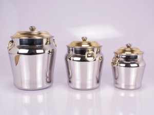 Conteneur de rangement alimentaire en acier inoxydable pour la cuisine, organisateur avec couvercle amovible, design multifonctionnel, emballage en carton, cadeaux luxueux - Product Image 2