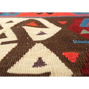 พรมขนสัตว์ทอลายเรียบสีเบจและสีน้ำตาล ลายเรขาคณิต สำหรับตกแต่งบ้าน-Paem-974 - Product Image 3