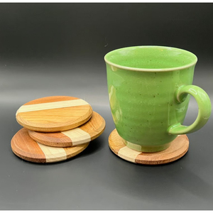 Juego de 5 posavasos de madera modernos únicos, posavasos decorativos para mesa de hogar, posavasos para vasos, alfombrillas para accesorios de mesa de cocina - Product Image 6