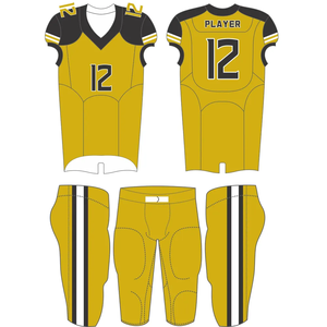 Uniforme de fútbol americano en blanco personalizado OEM con camisetas y pantalones de práctica sublimados con logotipo para jóvenes y adultos - Product Image 3