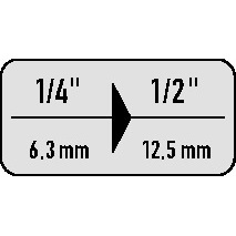 ชุดขยายขนาดหัวบล็อก Stahlwille 1/4 นิ้ว รุ่น 410 ขนาด 1/2 นิ้ว ความยาว 28 มม. - Product Image 4
