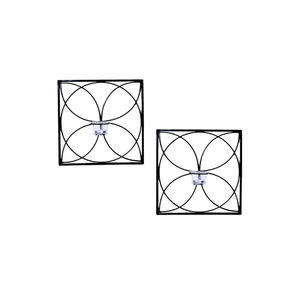 Elegance <b>Square</b> Shape Tea Light Holder Quality Metal Iron <b>Candle</b> Holder Wall Sconces for Home Use and Christmas Decorations - Product Image 1