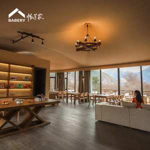 Tenda Prefabbricata per Caffetteria in <span class=keywords><strong>Vendita</strong></span> |   Architettura di Ristoranti con Struttura in Acciaio |   Soluzioni Modulari per la Ristorazione all'Aperto per Hotel - Product Image 4