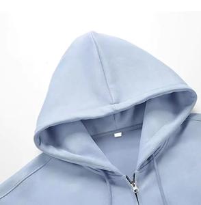 Ensemble Survêtement Couleur Unie pour Femme, Design Personnalisé, Vente en Gros de Vêtements d'Entraînement, Coton, Deux Pièces, Polaire à Manches Longues, Élégant - Product Image 2