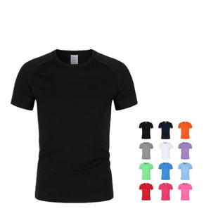 เสื้อยืดผู้ชายสีพื้นพื้นสีล้วนสำหรับใส่ไปยิมฟิตเนสเสื้อยืดสำหรับผู้ชายพิมพ์โลโก้ได้ตามต้องการ - Product Image 2