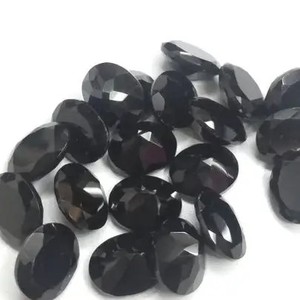 6mm 8mm Naturel Noir Onyx Ovale Coupe Lâche Pierres Précieuses Grossiste Prix Usine Par Carat Pierres Fournisseur En Ligne Maintenant - Product Image 1