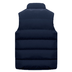 Chaleco Acolchado de Invierno para Hombre, Azul Marino, Sin Mangas, de Alta Calidad, 100% Poliéster, Transpirable y Cómodo, Personalizable - Product Image 2
