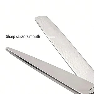 กรรไกรเย็บแผลแบบตรง 3 ชิ้น ขนาด 14 ซม. สำหรับการถอดไหมเย็บที่แม่นยำในงานทันตกรรมและศัลยกรรมทั่วไป - Product Image 6