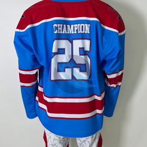 Jersey de Hockey sobre Hielo 100% Poliéster para Entrenamiento de Equipos Deportivos, Último Estilo, Logotipo Personalizado al por Mayor, Jersey de Hockey sobre Hielo para Hombre y Mujer - Product Image 5