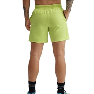 Pantalones Cortos Casuales Personalizados para Hombre, Ligeros, Cómodos, Sólidos, 100% Nailon, Tela de Lona, Cintura Elástica, Bolsillos, Resistentes al Viento - Product Image 3